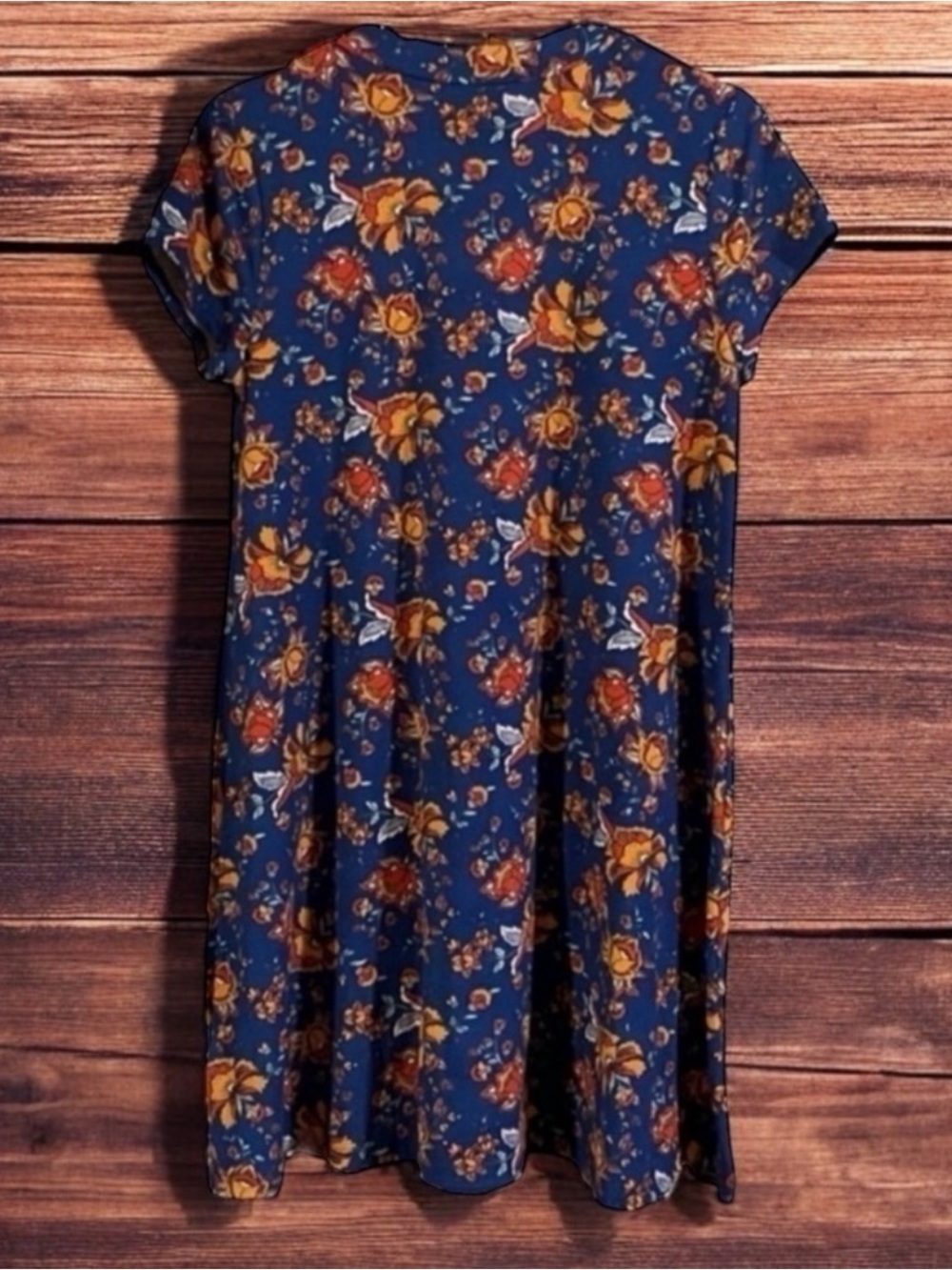 PINK ROSE FLORAL MINI DRESS SIZE MEDIUM - Picture 2 of 8